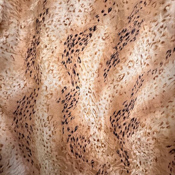 August Silk Intimates Caftan Animal Print Silk Size Medium Lounge Kaftan Dress - Picture 7 of 7